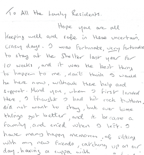 Letter from a former resident